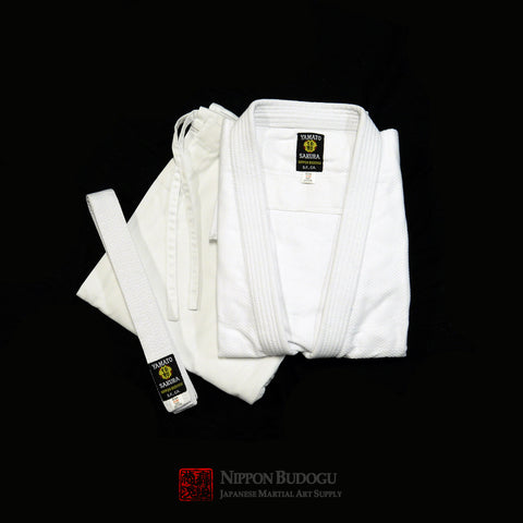 Yamato Sakura 1000 Gram Double Weave Bleached Aikido Uniform